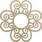 Ekena Millwork Cohen Wood Fretwork Pierced Ceiling Medallion, Hickory, 40"OD x 13 5/8"ID x 1/4"T CMWP40X40X0250COHI - alternate 1